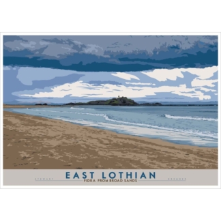 Image of East Lothian: Fidra from Broad Sands by Stewart Bremner